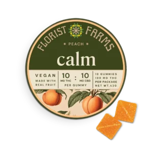 Calm | Peach Gummies | 10pk